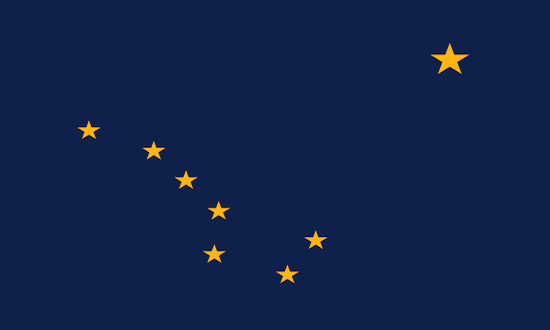 Alaska State Flag Personalized